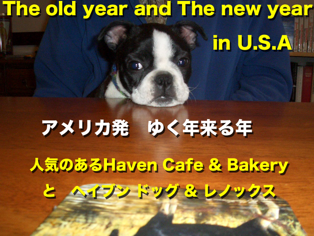 アメリカ発　ゆく年来る年　人気のあるHaven Cafe & Bakeryとヘイブン ドッグ & レノックス