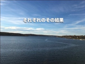 それぞれのその結果